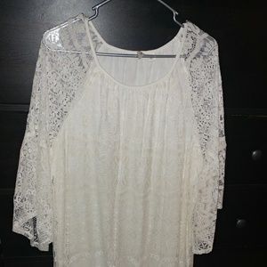 White lace dress